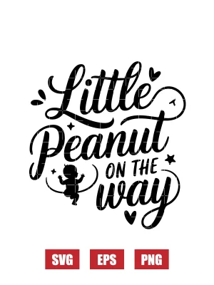 Little Peanut On The Way Svg