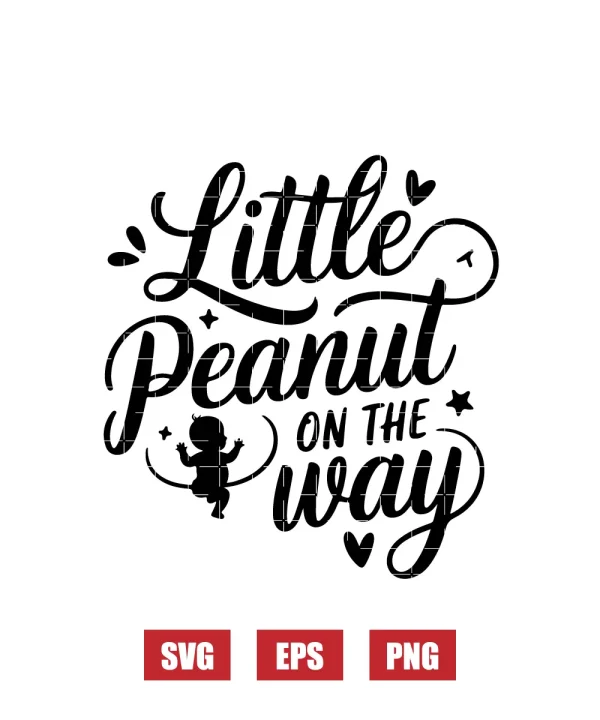 Little Peanut On The Way Svg