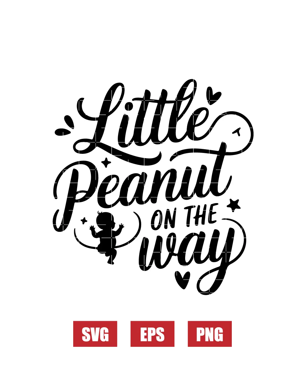 Little Peanut On The Way Svg