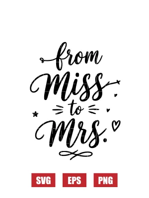 From Miss to Mrs Svg