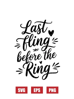 Last Fling Before the Ring Svg