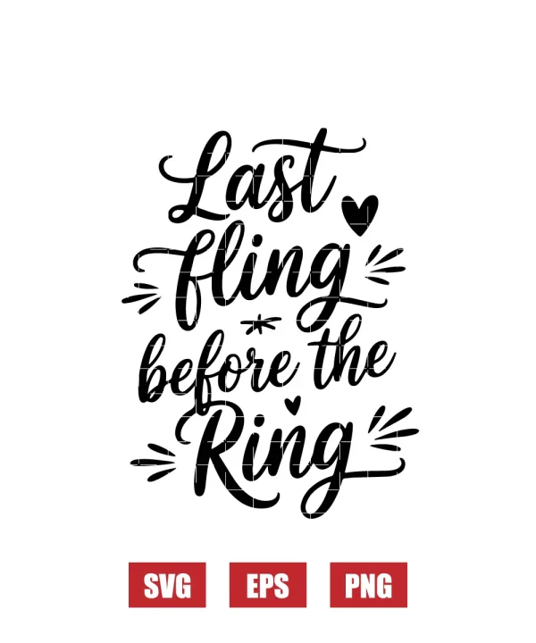 Last Fling Before the Ring Svg