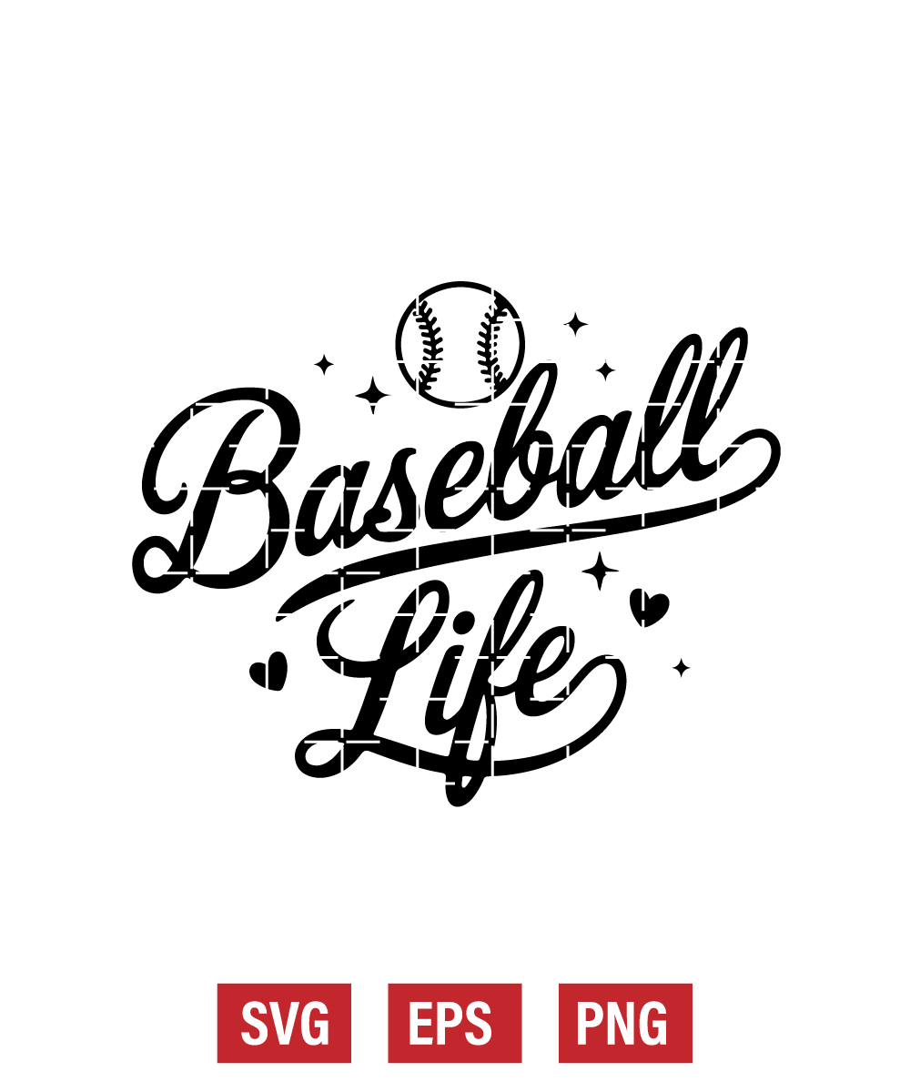 Baseball Life Svg