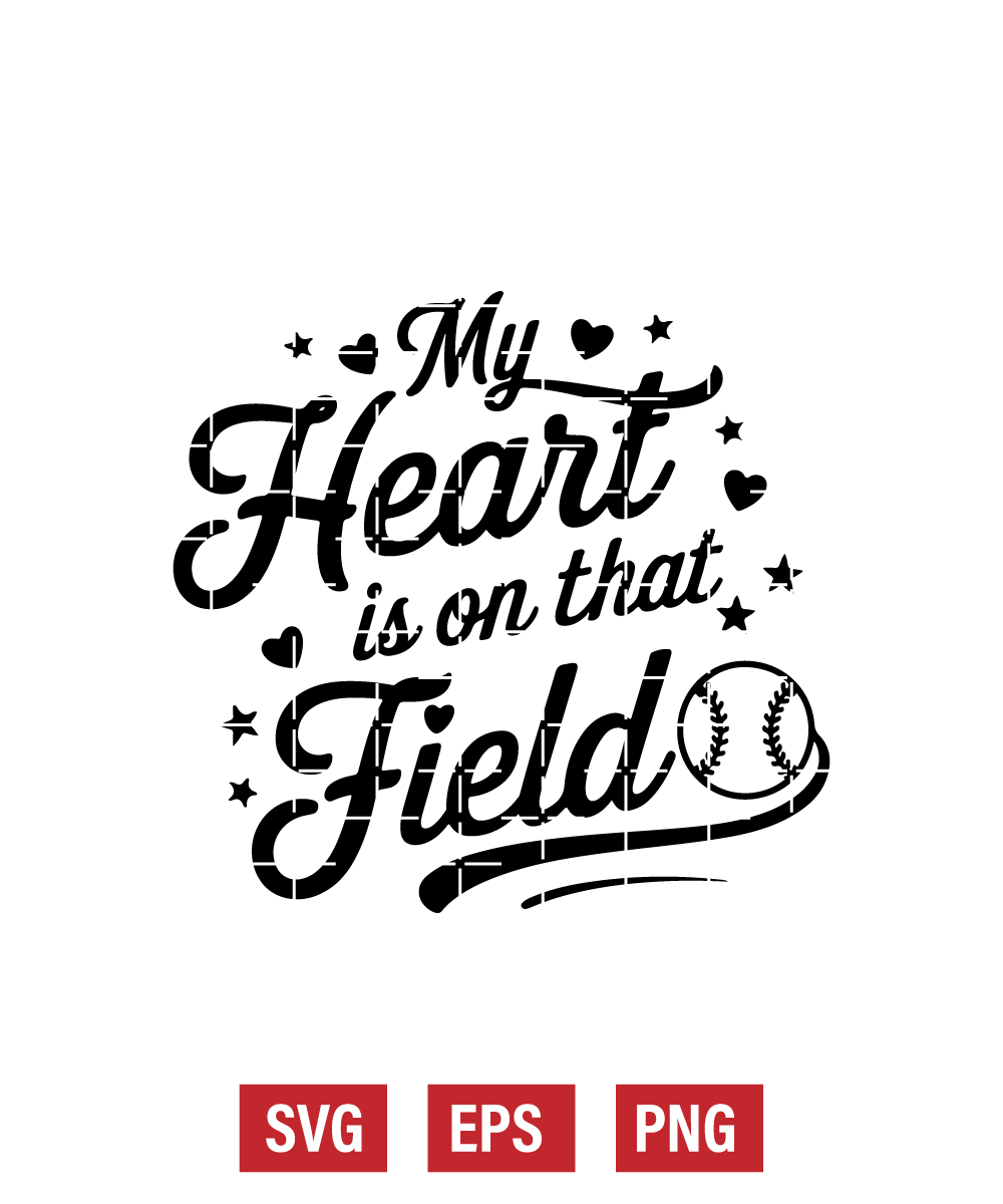 My Heart is on That Field Svg