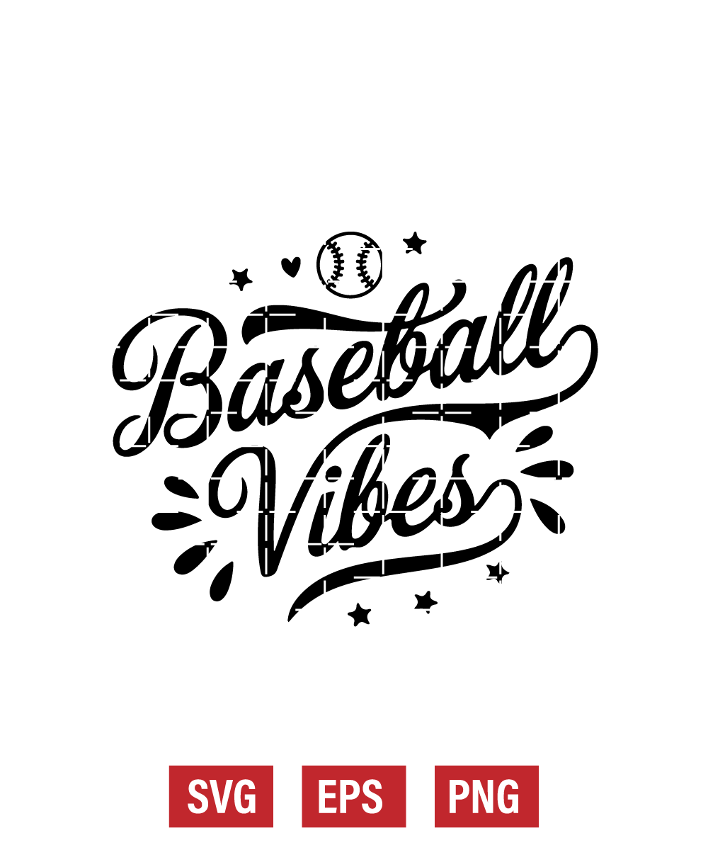 Baseball Vibes Svg
