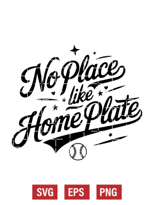 No Place Like Home Plate Svg