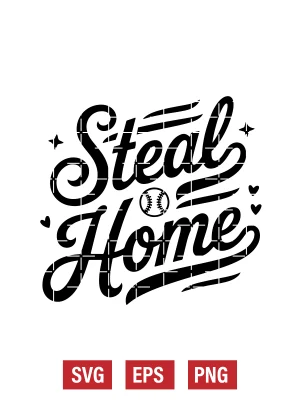 Steal Home Svg