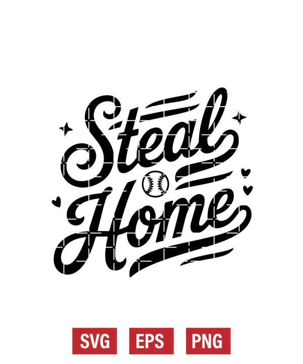 Steal Home Svg