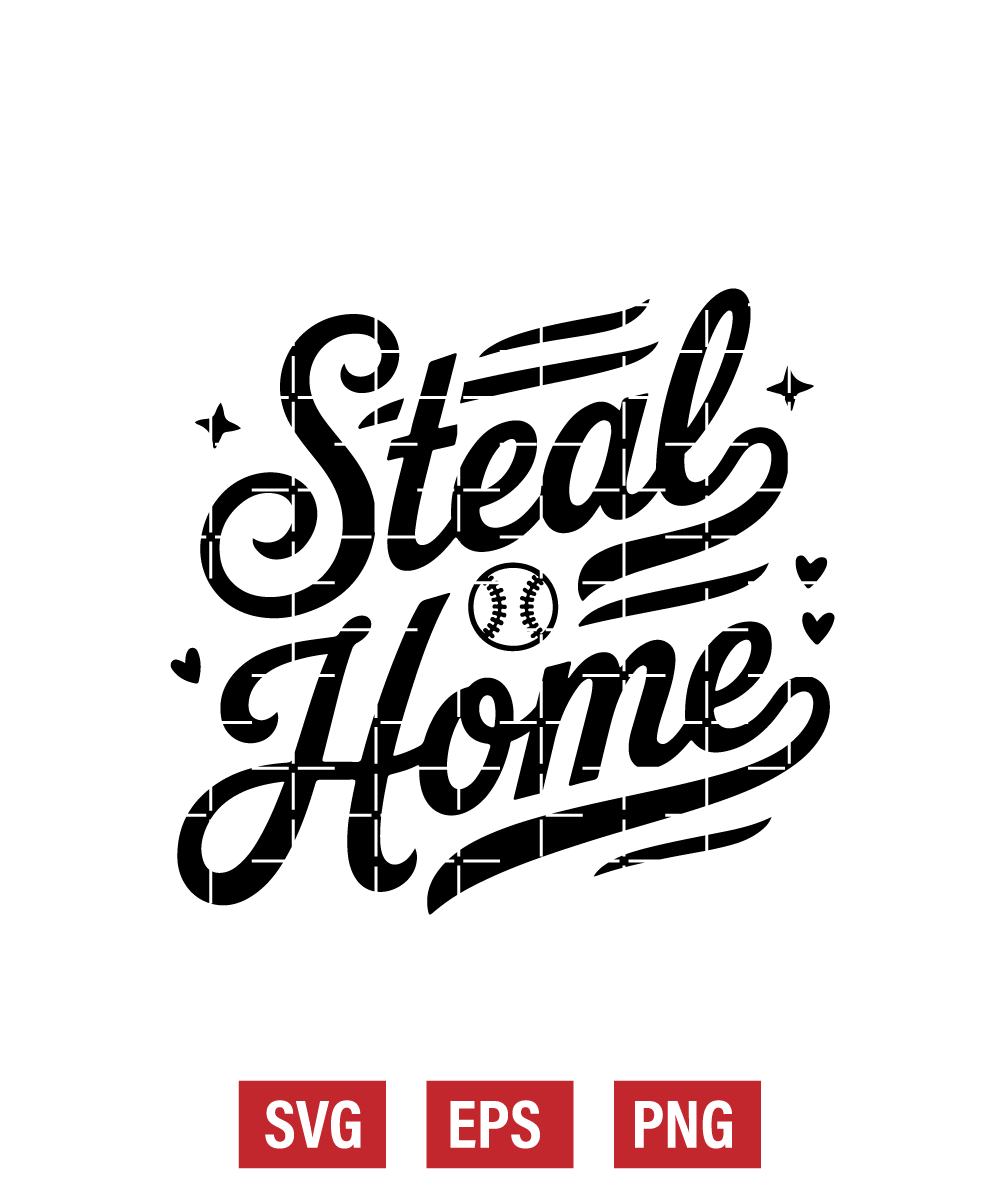 Steal Home Svg