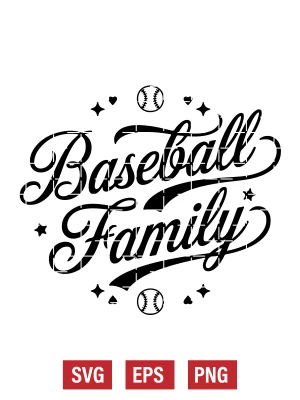 Baseball Family Svg