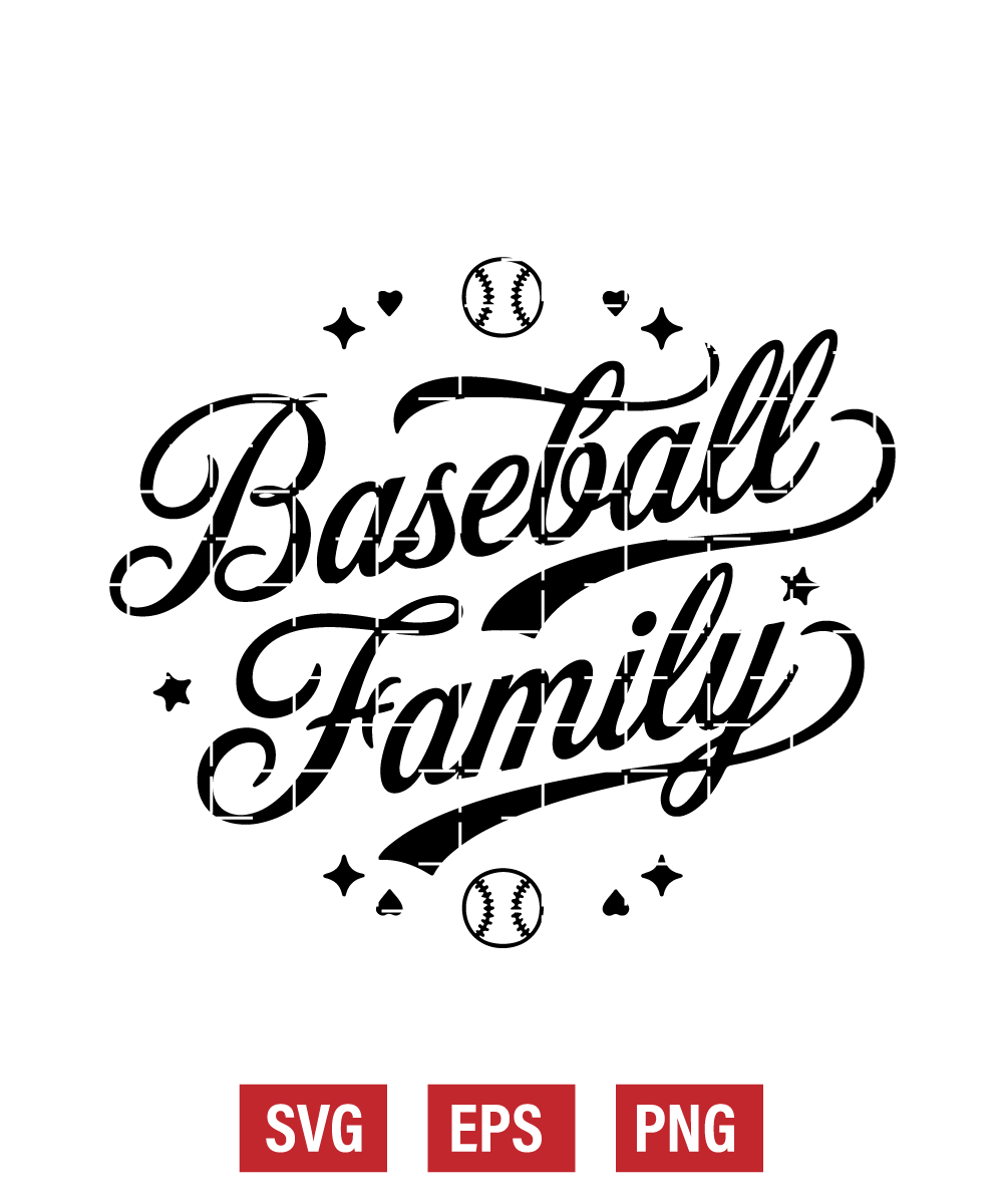 Baseball Family Svg