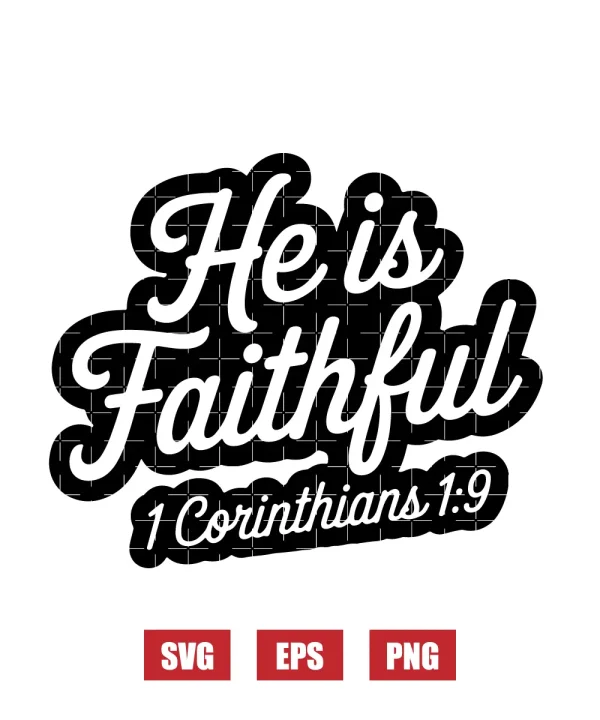 He is faithful – 1 Corinthians 1:9 Svg
