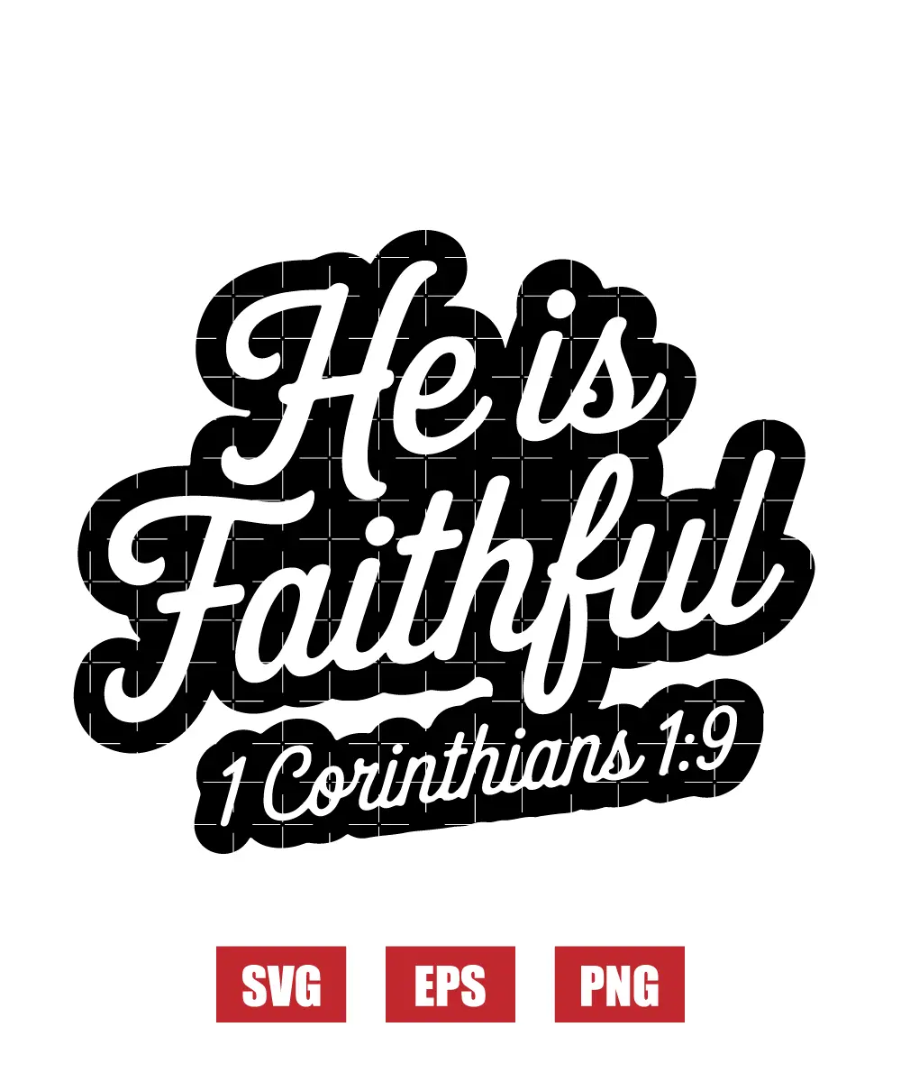 He is faithful – 1 Corinthians 1:9 Svg