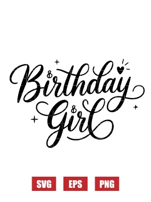 Birthday Girl Svg