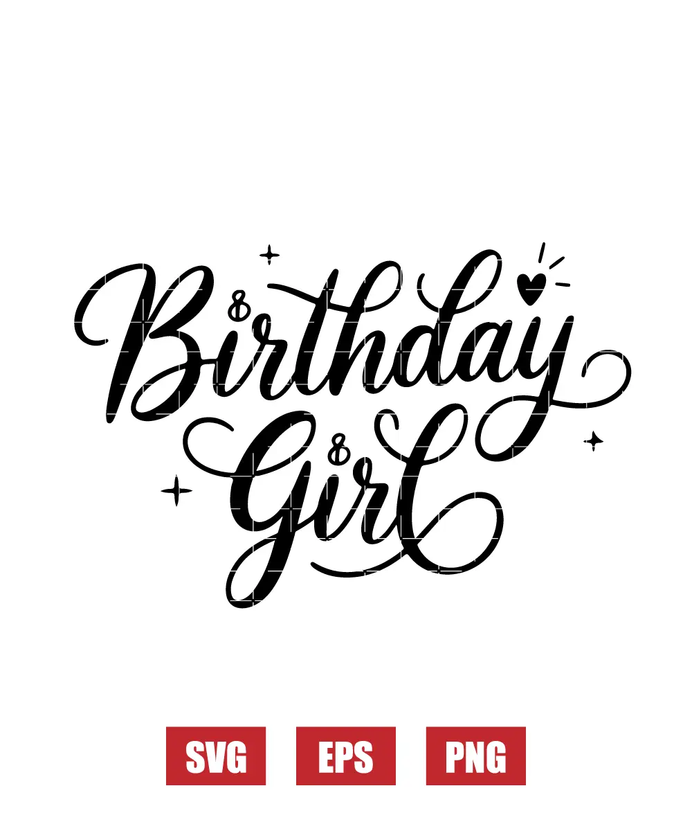Birthday Girl Svg
