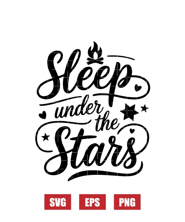Sleep Under The Stars Svg