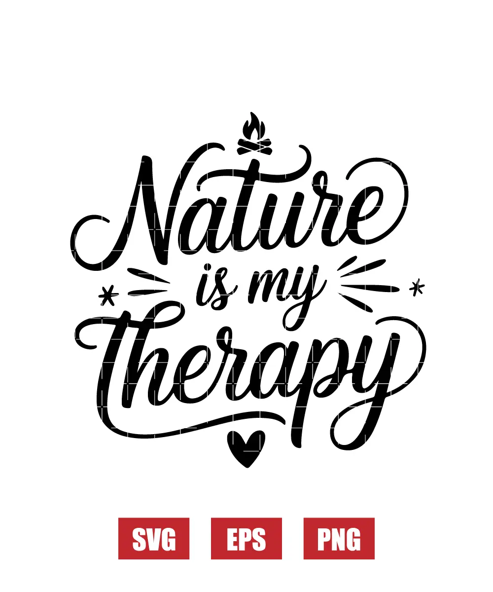 Nature Is My Therapy Svg