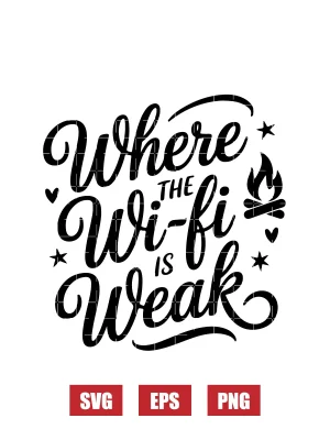 Where The Wi-Fi Is Weak Svg