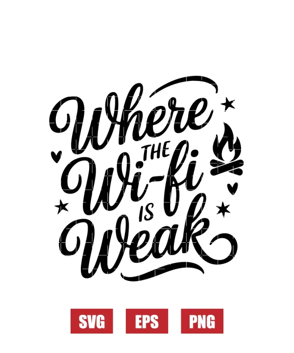 Where The Wi-Fi Is Weak Svg