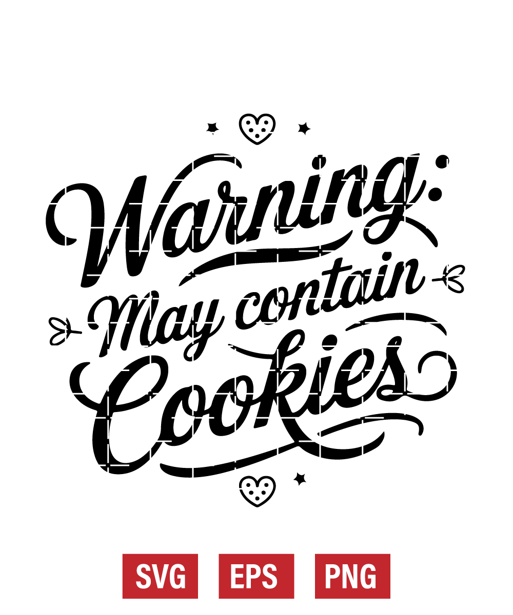 Warning: May Contain Cookies Svg