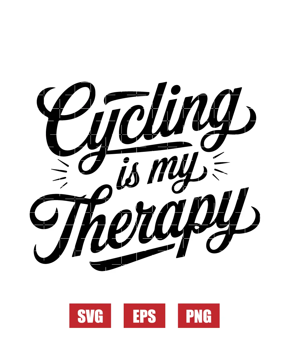 Cycling Is My Therapy Svg