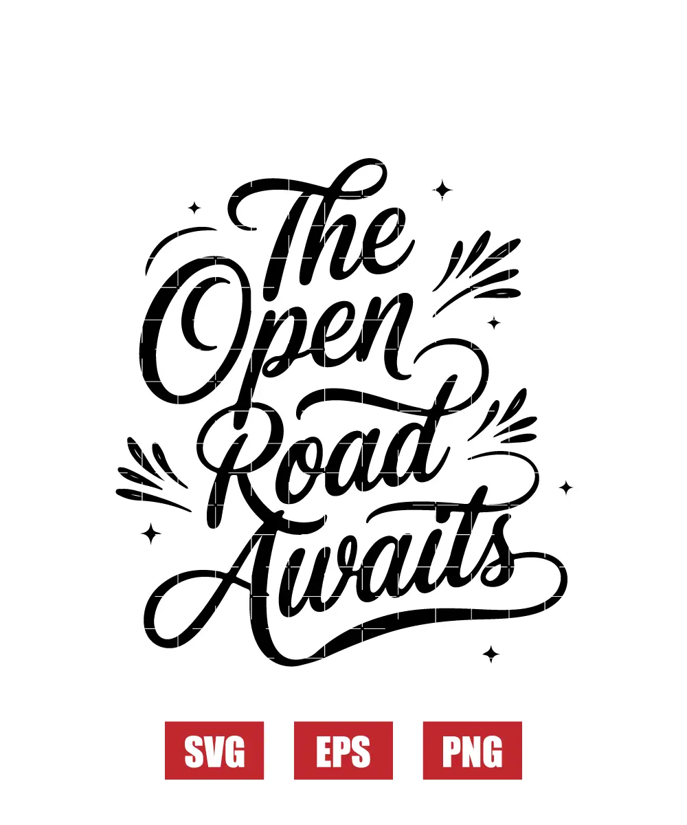 The Open Road Awaits Svg