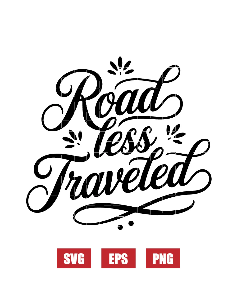 Road Less Traveled Svg
