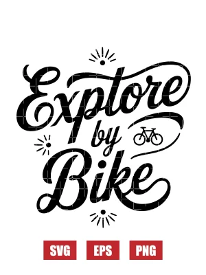 Explore By Bike Svg