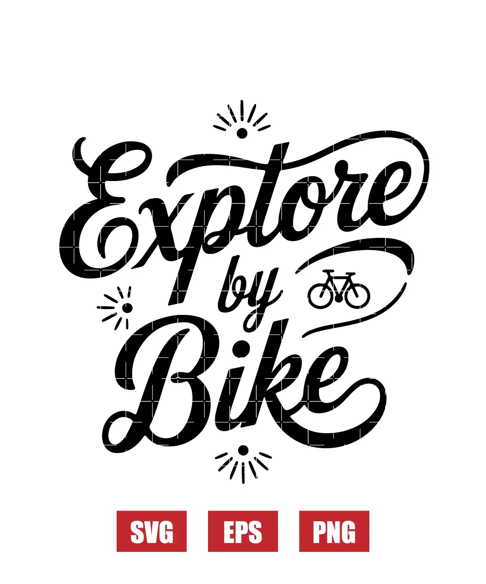 Explore By Bike Svg