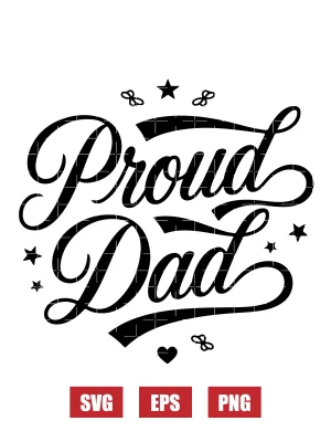 Proud Dad Svg