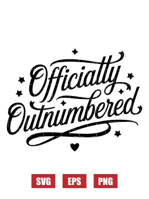Officially Outnumbered Svg