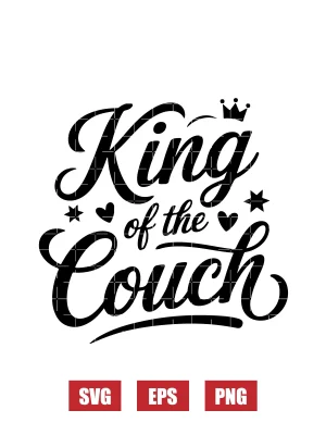 King of the Couch Svg