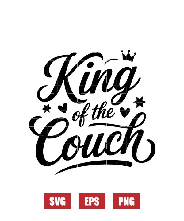 King of the Couch Svg