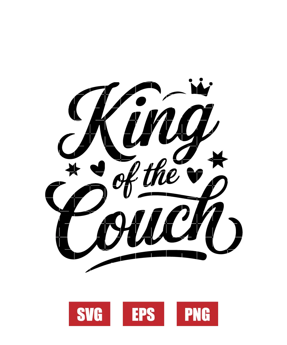 King of the Couch Svg