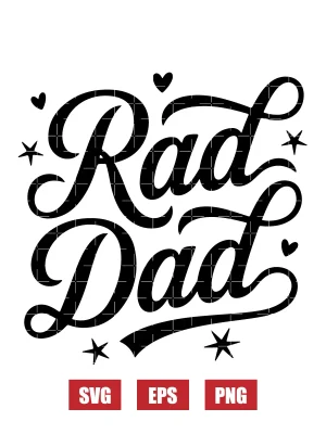 Rad Dad Svg