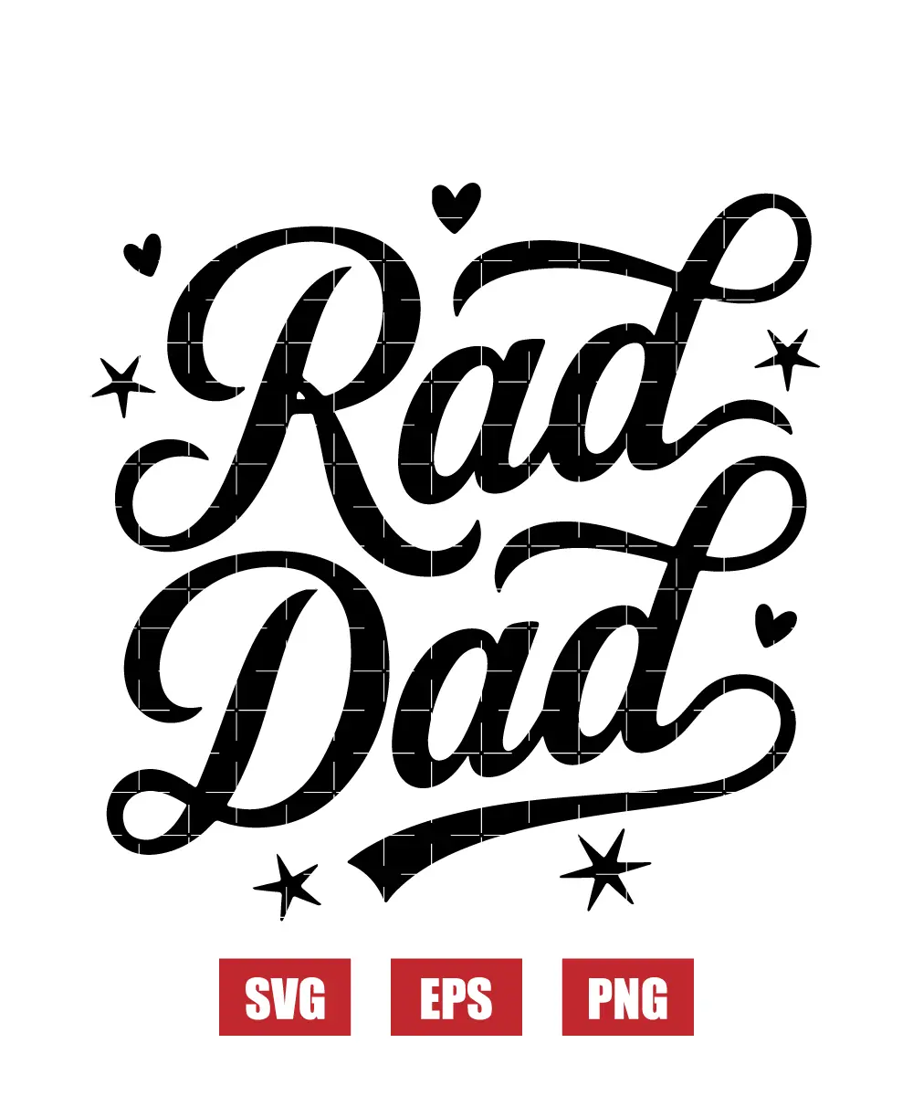 Rad Dad Svg