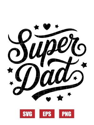 Super Dad Svg