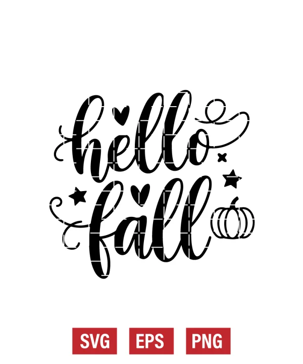 Hello Fall Svg