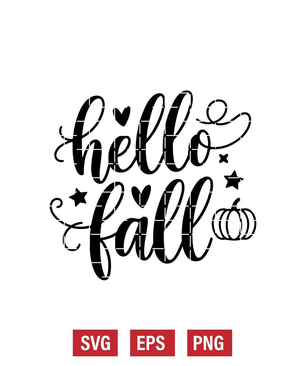 Hello Fall Svg