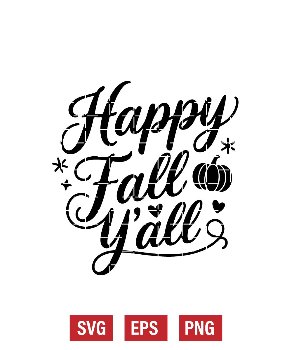 Happy Fall Y'all Svg