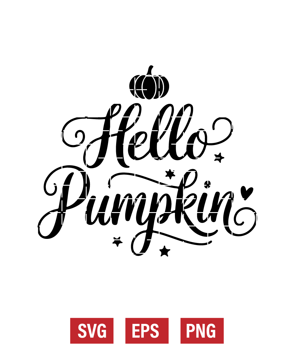 Hello Pumpkin Svg