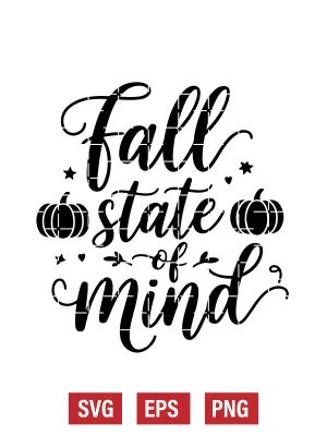 Fall State of Mind Svg