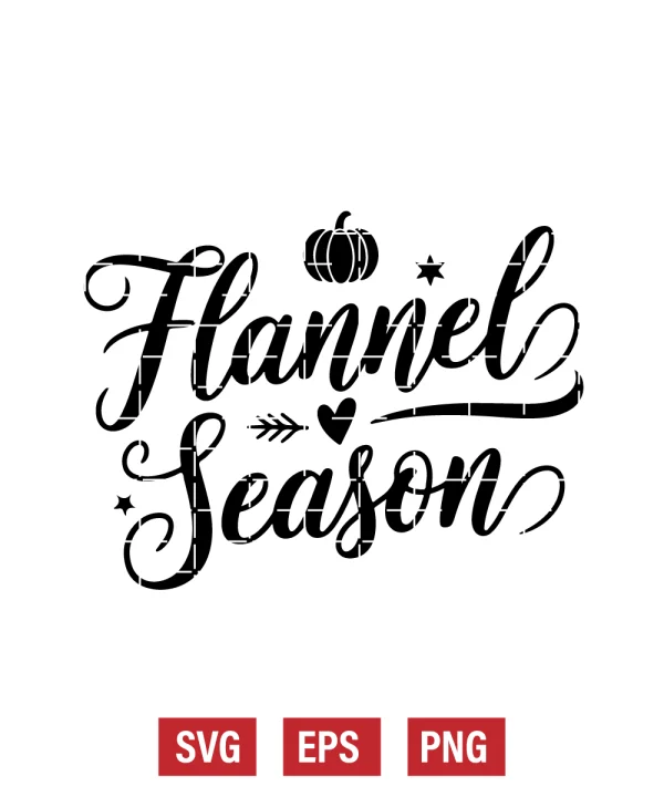 Flannel Season Svg