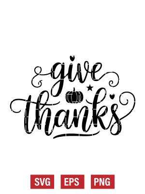 Give Thanks Svg