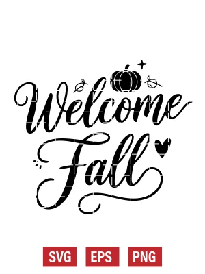 Welcome Fall Svg