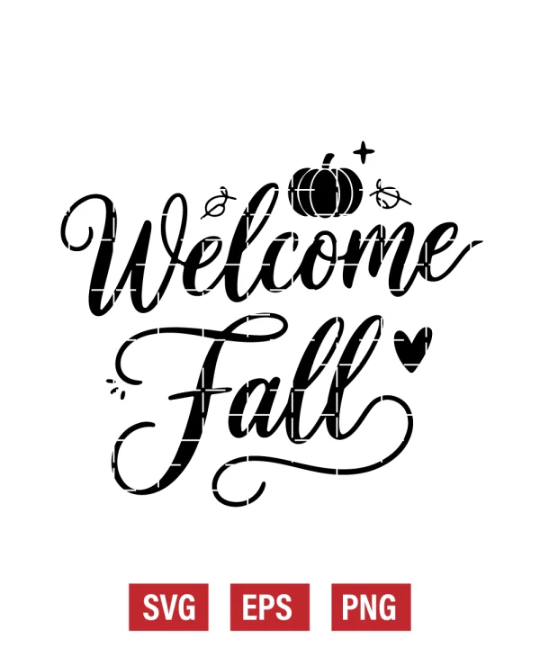Welcome Fall Svg
