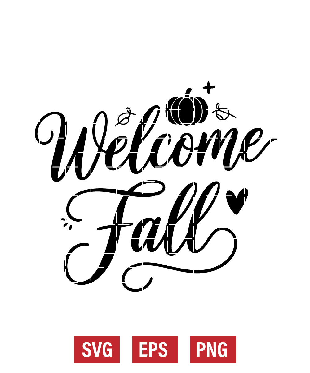 Welcome Fall Svg