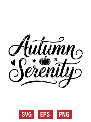 Autumn Serenity Svg