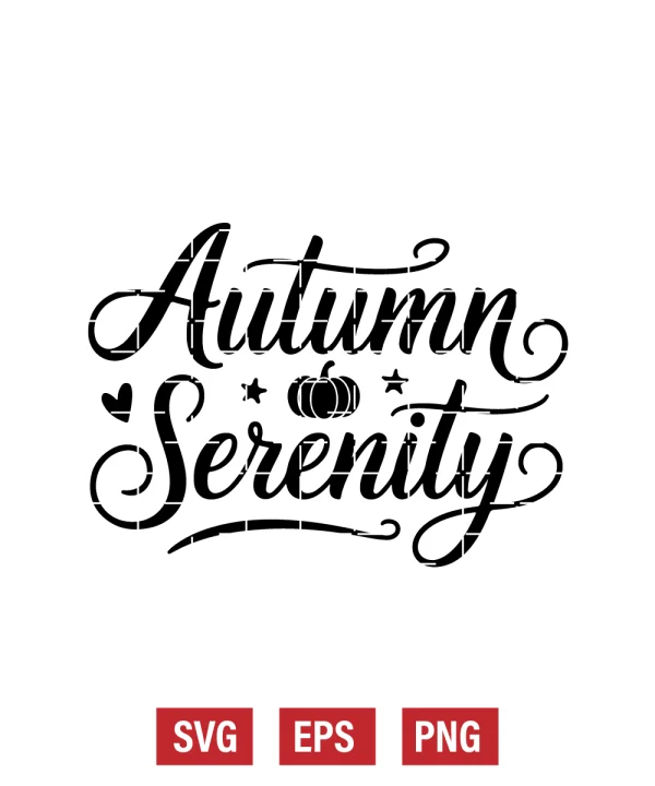 Autumn Serenity Svg