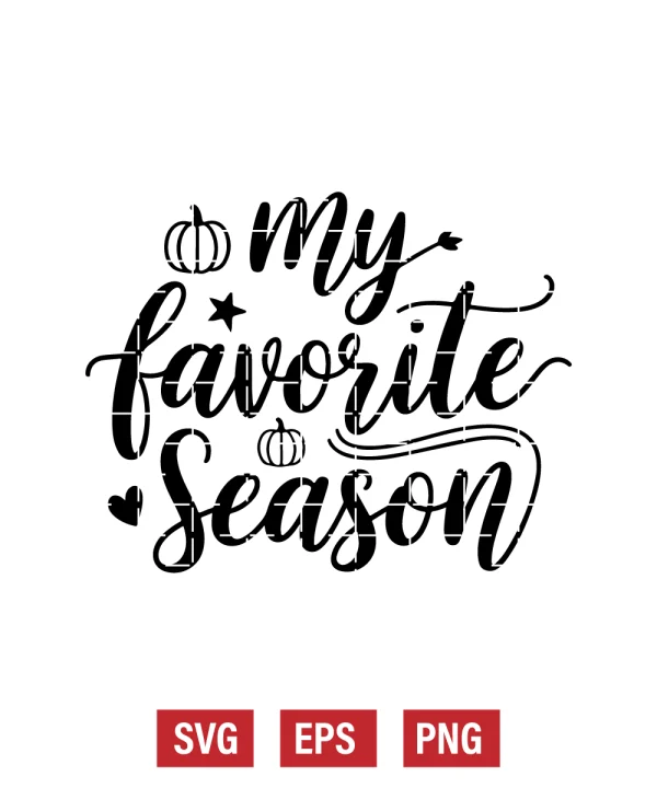 My Favorite Season Svg